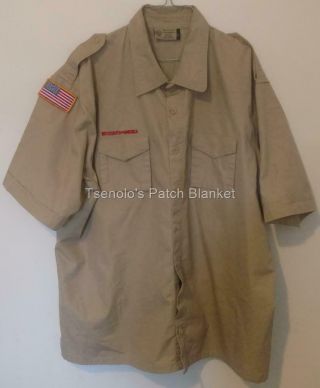 Boy Scout Now Scouts Bsa Uniform Shirt Size Adult 2x - Large Ss 024