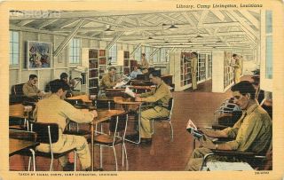 Military,  Livingston,  Louisiana,  Camp Livingston,  Library