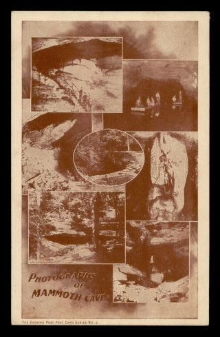 Vintage 190? Postcard Mammoth Cave Multi - View Ky Kentucky