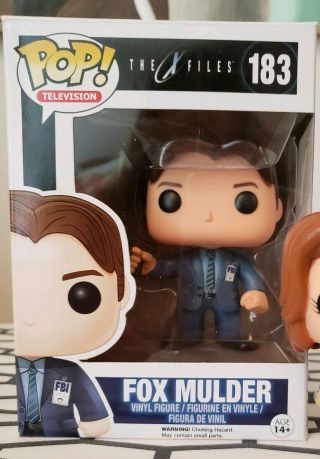 Funko Pop Television The X - Files Fox Mulder 183 Vaulted Retired Rare Figure