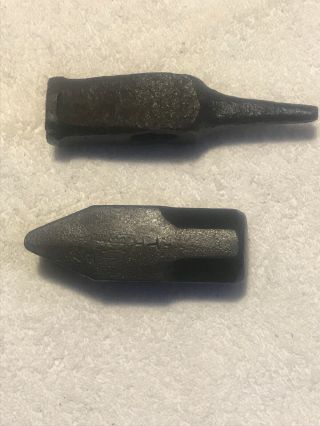 Vintage Blacksmith Punch And Cross Peen Hammer Heads