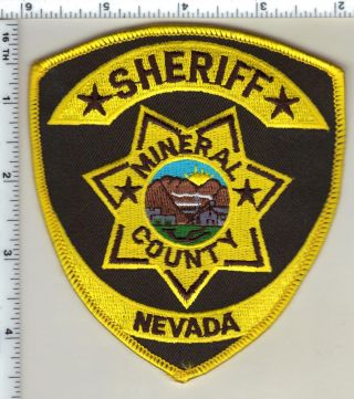Mineral County Sheriff (nevada) Shoulder Patch From 1992