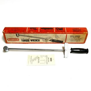 Vintage Sears Craftsman 9 - 44481 1/2 " Drive 0 - 100ft/lb Torque Wrench W Box