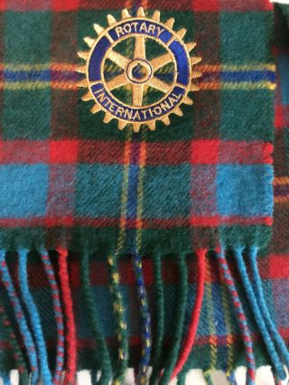 Rotary International Scarf Lambswool Scotland Tartan Product Geoffrey (tailor)