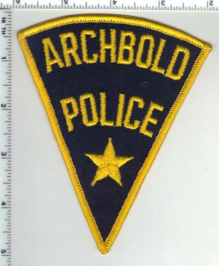 Archbold Police (ohio) 1st Issue Shoulder Patch