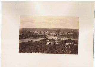 Mounted Albumen Photograph - Alyth From South By Valentine Scotland