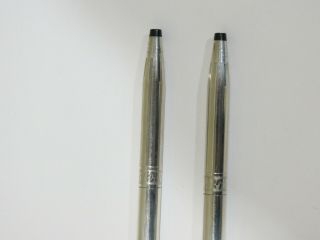 Cross Century Sterling Silver Ladies BallPoint Pen & Pencil Set 2