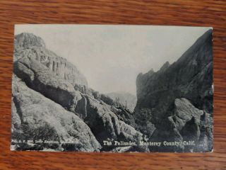 1911 Rppc Postcard The Palisades Monterey County California