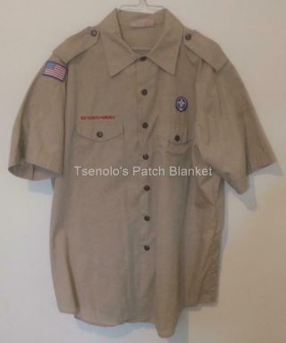Boy Scout Now Scouts Bsa Uniform Shirt Size Adult X - Large Ss 037