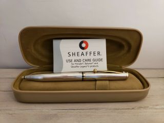 Sheaffer Connaisseur Sterling Silver With Gold Trim Ballpoint Pen,  Nos