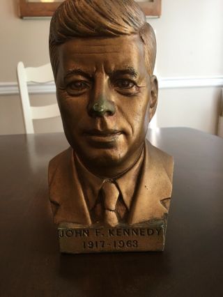 Vintage John F.  Kennedy Jfk Plaster Bust Year Of Birth - Year Of Death 1917 - 1963