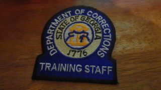 Georgia Department Of Corrections Training Staff Team Swat Patch Bx V 10