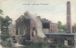 Lockland,  Cincinnati,  Oh: 1910: View Of The Flour Mill In Lockland