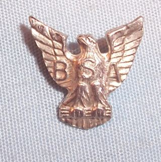Bsa Eagle Boy Scout Sterling Silver Stange Co Advertising Award Medal Badge Pin