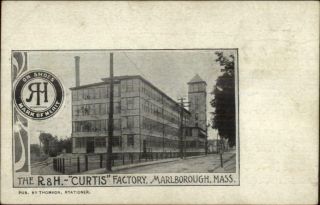 Marlborough Marlboro Ma R&h Curtis Factory C1905 Postcard