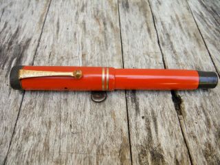 Vintage Parker Duofold Jr.  Fountain Pen Orange Early Nr