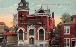 Salem Jersey National Banking Co Antique Postcard K107946