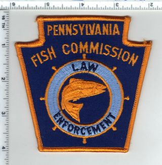 Fish Commission Law Enforcement (pennsylvania) Shoulder Patch 1980 