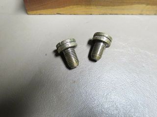 Stanley Millers Patent 141 Plow Plane Slotted Nickeled Fence Screws (2)