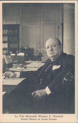 Wwii Winston Churchill Portrait 1940s Pc