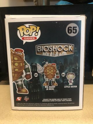 Big Daddy 6 Inch Funko Pop Vinyl Bioshock Bio Shock Video Games 3