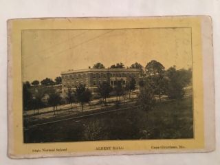 Postcard - Albert Hall,  State Normal School,  Cape Girardeau,  Mo 1908