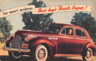 York,  Pa Miller - Buick Car Dealer Adv Pc For Its 1940 Buick Model