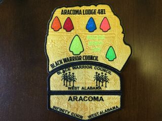 Aracoma Oa Lodge 481 2018 Noac 3 Piece Patch Set