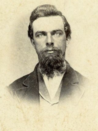 1860s Cdv Handsome Gentleman By Phillips & Tewalt Of Weston Missouri