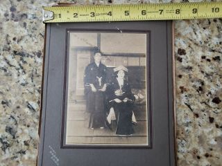 Vintage 1900s Japanese Photo Of Man And Woman
