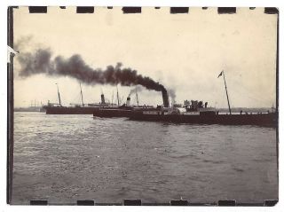 Liverpool View From The Landing Bay To Birkenhead - Antique Photograph C1905