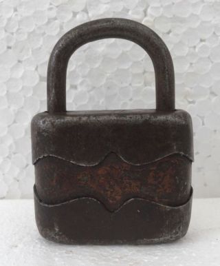 Old Vintage German 55 Mm Padlock Lock With Key,  Germany Collectible