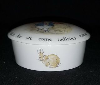 Wedgwood Beatrix Potter Peter Rabbit Round Trinket Box With Lid
