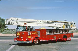 Fire Apparatus Slide,  Truck 3192,  El Centro / Ca,  1966 Crown / Snorkel
