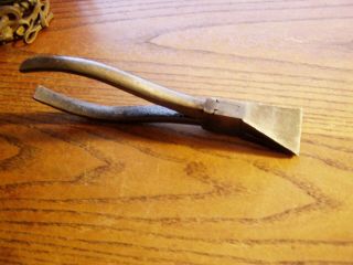 Vintage Duckbill Pliers 1 3/8 " Wide Jaw German Made 7 1/8 " Long