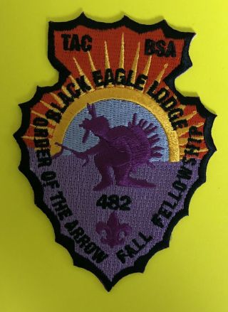 Black Eagle Lodge 482 Oa Fall Fellowship Arrowhead Patch
