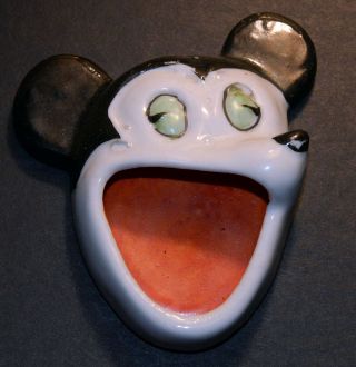 Vintage Figural Stamp Wetter - Licker - Moistener 13 - Mickey Mouse - Japan - Swlm