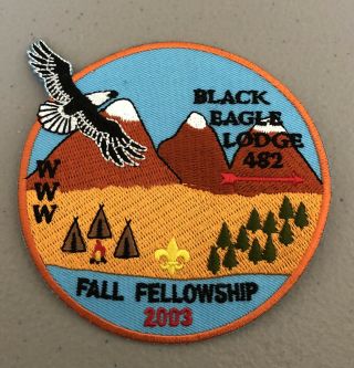 Black Eagle Lodge 482 Tac 2003 Fall Fellowship Patch
