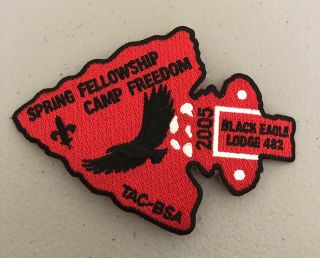 Black Eagle Lodge 482 Tac 2005 Camp Freedom Patch