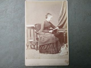 Cabinet Card Photograph Of A Lady By Elliott & Fry Of London