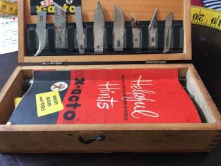 Vintage X - Acto Knife Set With. 8