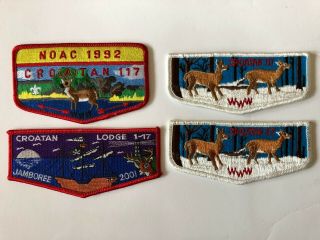Croatan Lodge 117 Oa Flap Patches Order Of The Arrow Boy Scouts