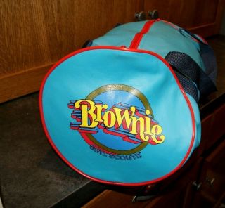 Vintage Rare Girl Scouts Brownie Brownies Cool Duffle Gym Bag