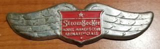 Rare Vintage Strombecker Model Makers Club Airman 1st Class Badge Pin