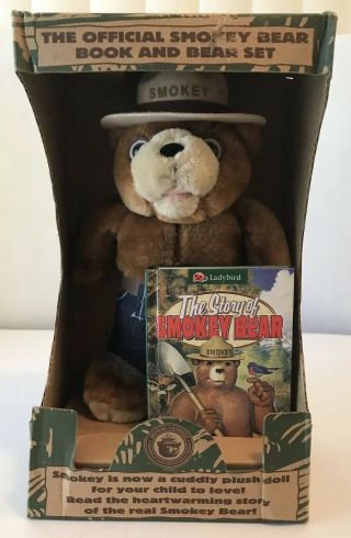 Smokey Bear Plush And Book Set Box From 1996
