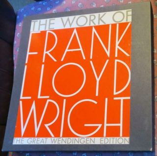 The Work Of Frank Lloyd Wright - The Wendingen Edition 1965 Horizon Press,  Hb/dj,