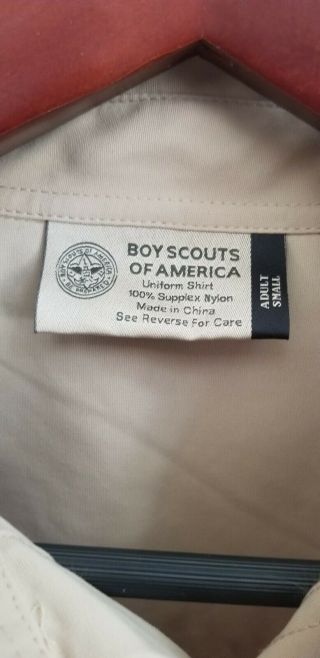 with Tags Boy Scouts of America Men ' s Shirt Short Sleeve Size Adult Small 5