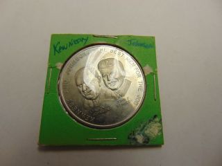 Old Rare Vintage Political Coin Token 1960 Vote Democratic Kennedy Johnson