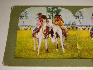 1899 vintage Mounted Sioux and Camp T.  W.  Ingersoll stereoview card 2