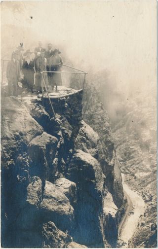 Rppc Photo Postcard Wonder View Royal Gorge Canon City Colorado Gebhardt 1920s A